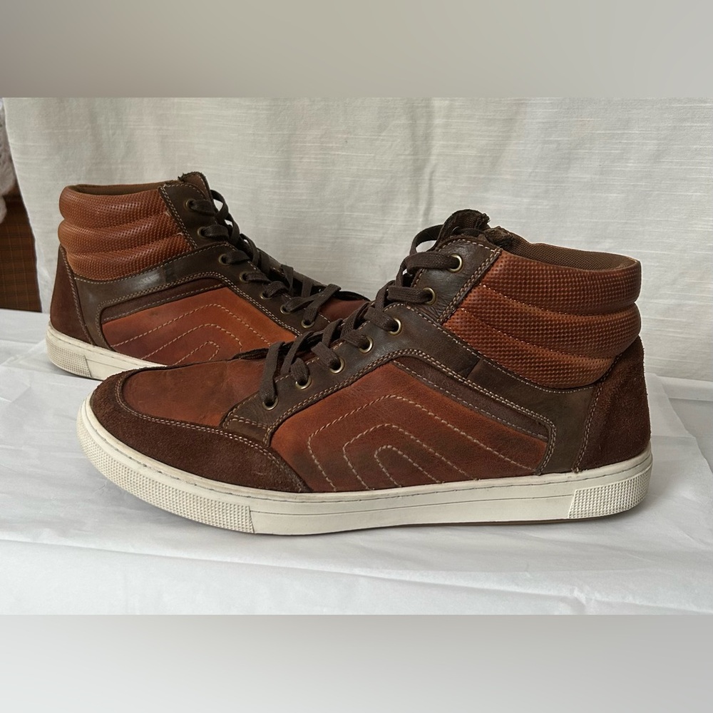Men's Propet Kenton‎ Diabetic DuroCloud Brown High-Top Sneakers